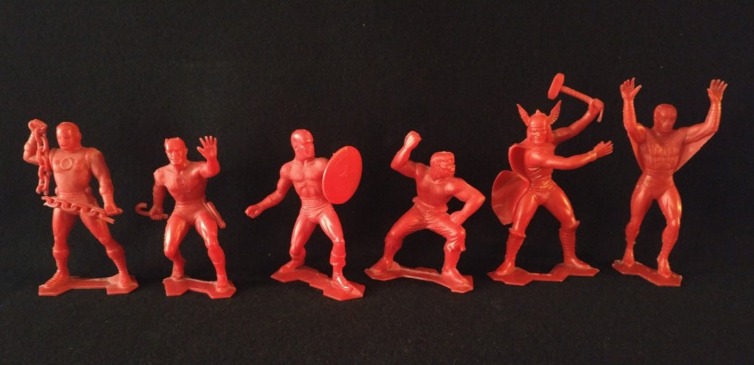 Marx Set Of 6 Marvel Super Hero figures 1967 (1 of 5)
