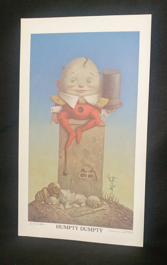 Werner Wildner Humpty Dumpty Signed Numbered Print (1 of 3)