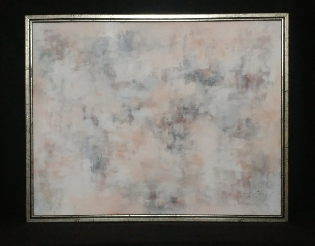 Richard Kieffer 1982 Abstract Painting On Canvas (1 of 3)