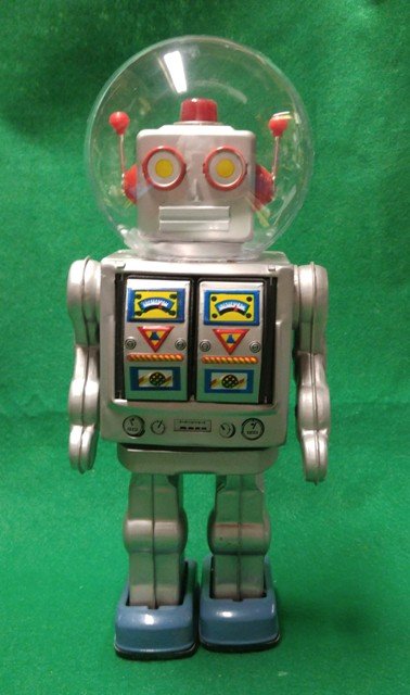 Silver Rotomatic Star Strider Robot W Dome Contemporary (1 of 1)
