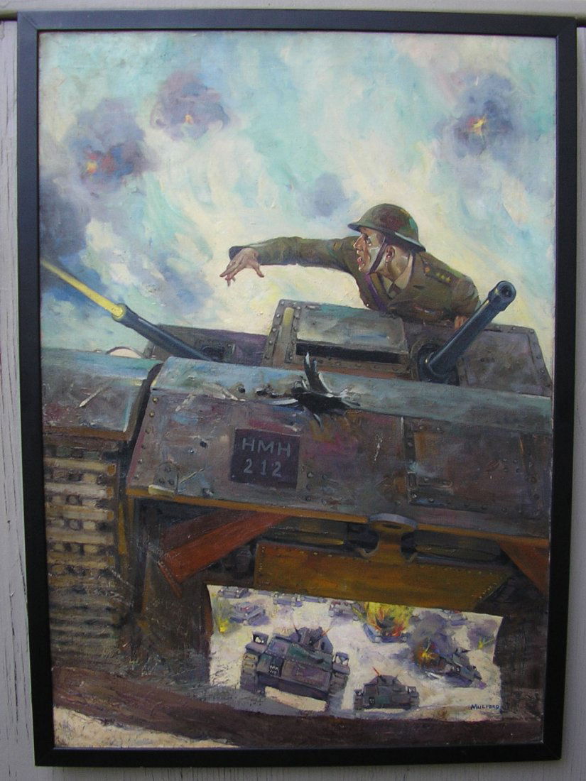 ADVENTURE June 1941 Original Pulp Painting S. Mulford (1 of 3)