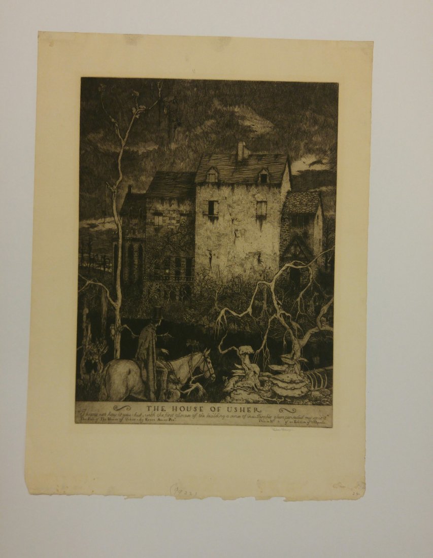 Robert Lawson Signed Limited Etching Edgar Allen Poe (1 of 2)
