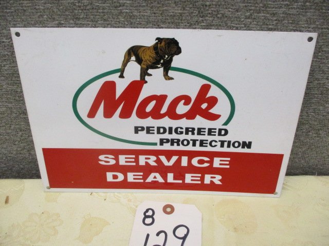 POWDERCOAT MACK SERVICE DEALER SIGN: 12â€™W X 8â€™T