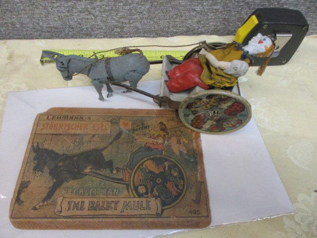 LEHMANN'S BALKY MULE GORMAN WIND UP TOY: 8' L X 5'T