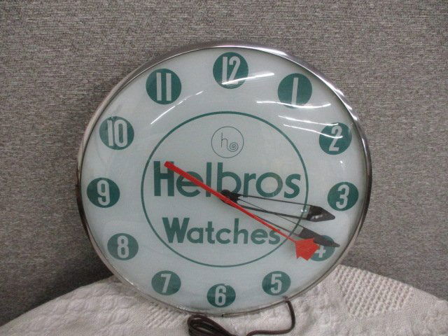 TELECHRON LIGHTED HELBROS WATCHES CLOCK (1 of 4)