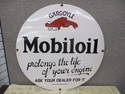 PORCELAIN GARGOYLE MOBIL OIL SIGN