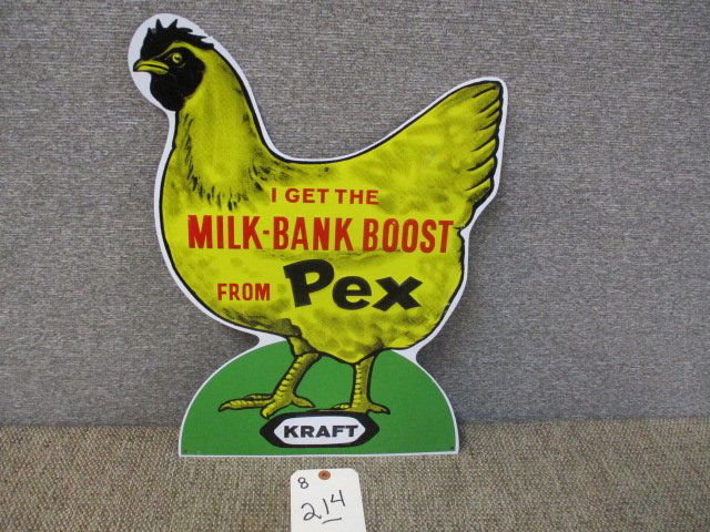 STAMPED TIN KRAFT PEX SIGN (1 of 3)