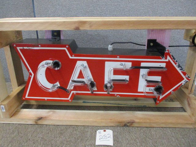 PORCELAIN NEON CAFE SIGN (1 of 3)