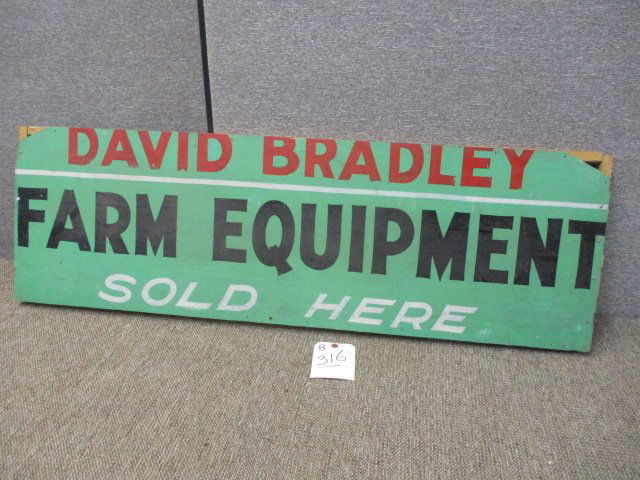 MASONITE DAVID BRADLEY FARM EQUIPMENT  SIGN (1 of 3)