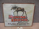 Aluminum Moose Drool Brown Ale Sign