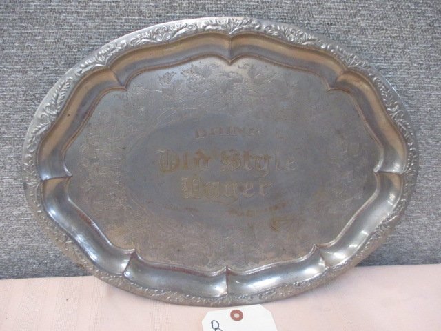 Engraved Old Style Lager Beverage Tray: 16"w x 12