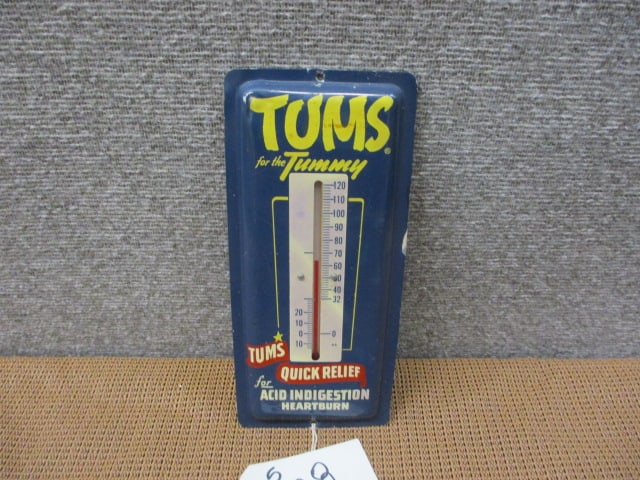 Aluminum Tum's Thermometer: 4"w x 9"t