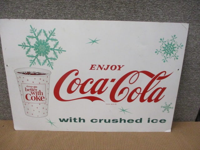 Tin Coca-Cola Sign (1 of 3)