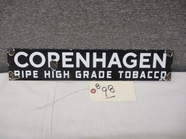 Porcelain Copenhagen Tobacco Sign (1 of 3)