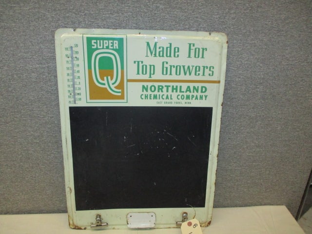 Tin Super Q Thermometer Menu/ Board: 18"w x 24"t