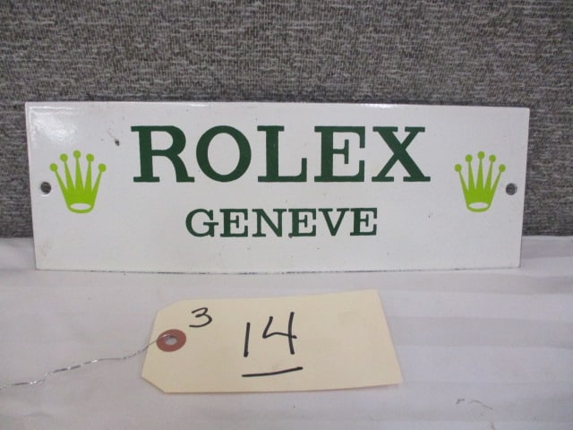 Porcelain Rolex Geneve Sign (1 of 3)
