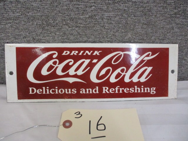 Porcelain Coca-Cola Sign (1 of 3)