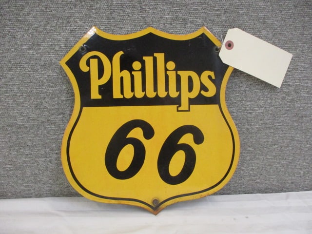 Porcelain Phillips 66 Sign (1 of 3)