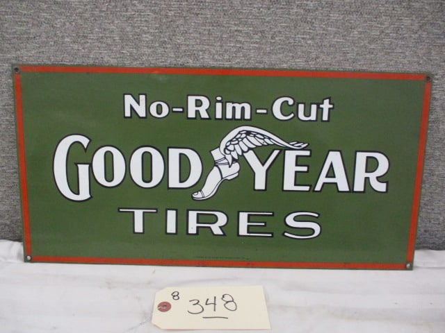 Porcelain Good Year Tires Sign (1 of 3)