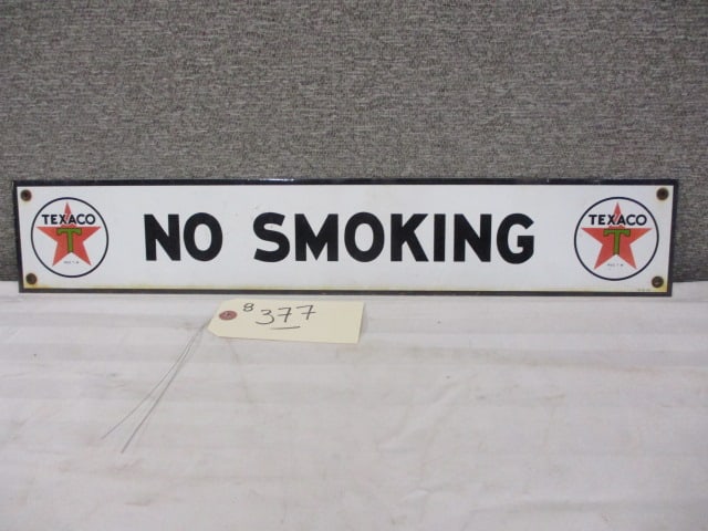 Porcelain Texaco No Smoking Sign (1 of 3)