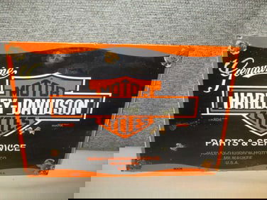 Porcelain Harley Davidson Parts/Service Sign