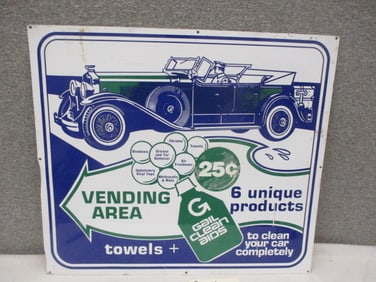 Aluminum Vending Area Sign