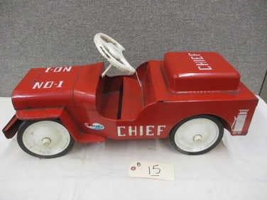 Tin Structo Ride-On Fire Truck