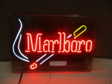 Neon Marlboro Cigarette Sign