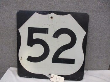 Aluminum Hwy 52 Sign