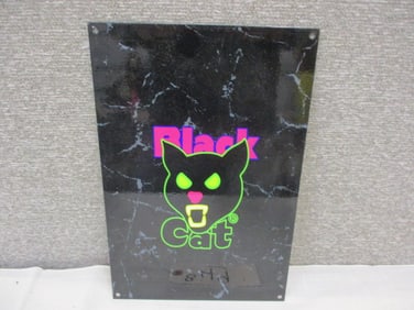 Powder coat Black Cat Firecracker Sign