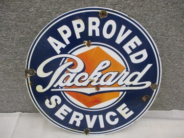 Porcelain Packard Service Sign