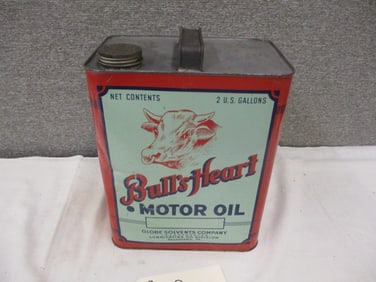 2 Gal. Bulls Heart Motor Oil Can