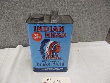 1 Gal. Indian Head Brake Fluid Can