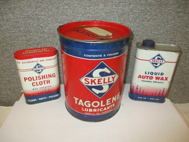 Skelly Tagolene & Polish Cans