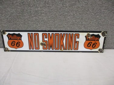 Porcelain Phillips 66 No-Smoking Sign