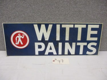 Tin Witte Paints Sign