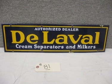 Porcelain De Laval Milker's Sign