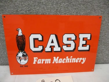 Powder coat Case Farm Machinery Sign