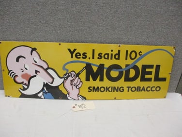 Porcelain Model Tobacco Sign