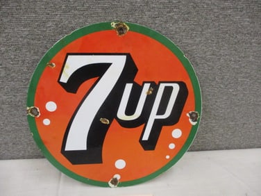 Porcelain 7-UP Sign
