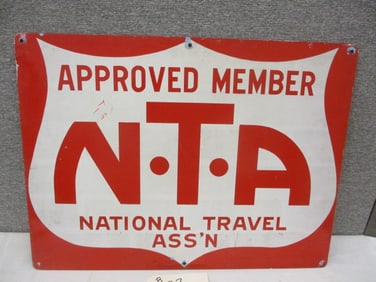 Tin National Travel Assn. Sign