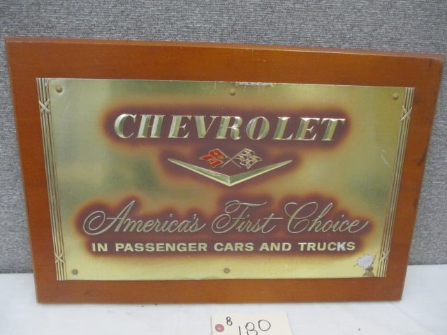 Chevrolet America's First Choice Plaque: 24"w x 16't