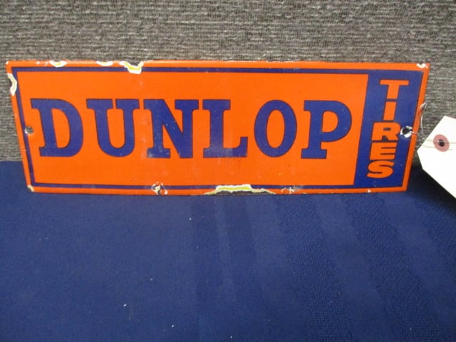 Porcelain Dunlop Tires Sign (1 of 3)