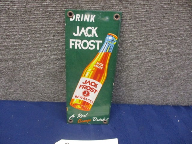 Porcelain Jack Frost Beverages Sign (1 of 3)