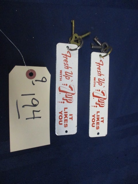 Porcelain 7-UP Key Holders (1 of 3)