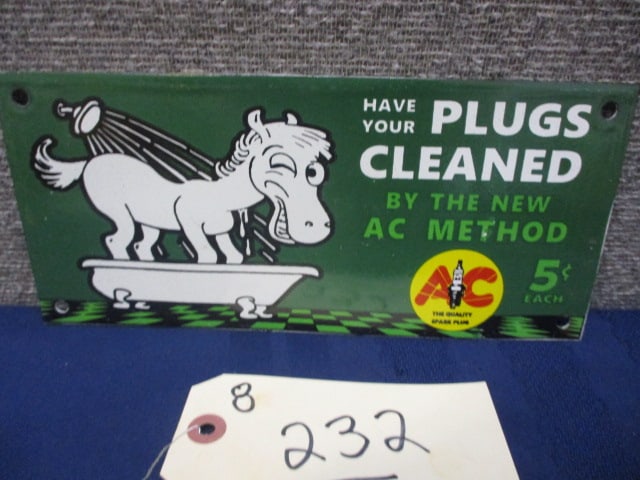 Porcelain AC Spark Plugs Sign (1 of 3)