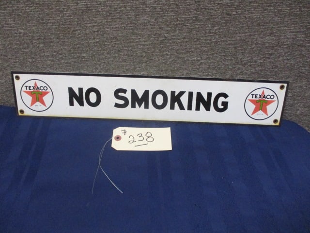 Porcelain Texaco No Smoking Sign (1 of 4)