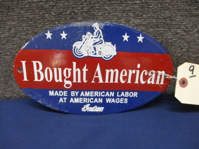 Porcelain Indian I Bought American Sign (1 of 3)