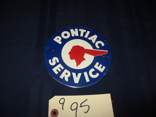 Porcelain Pontiac Service Sign (1 of 3)