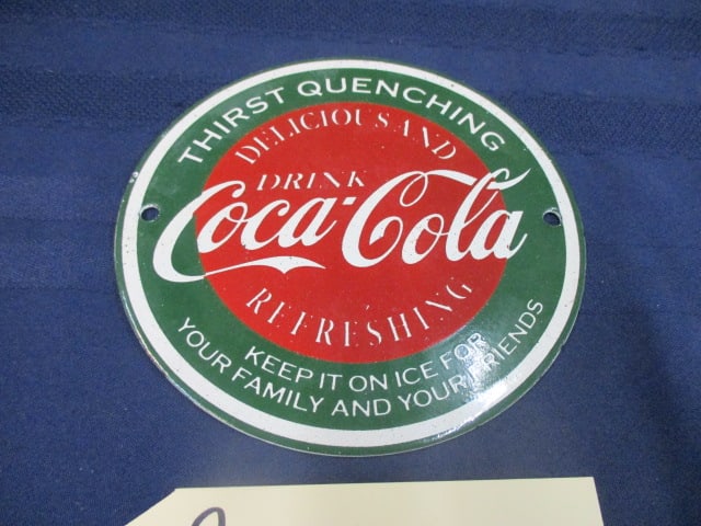 Porcelain Coca-Cola Sign (1 of 3)